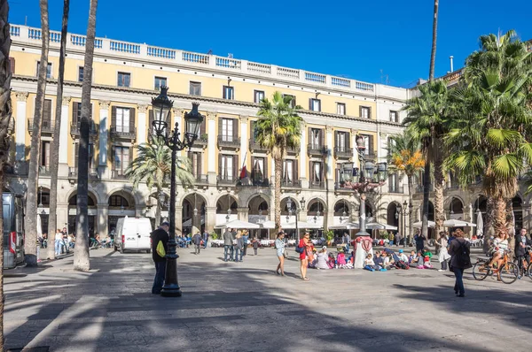 La Plaza Real de Barcelona —  Fotos de Stock