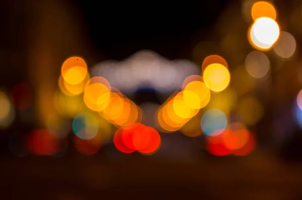 Abstract pattern of city lights — Stock Photo, Image