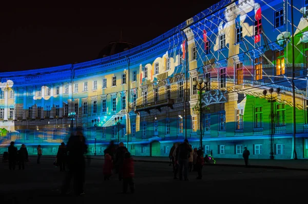 Espectáculo de luz en Palace Square —  Fotos de Stock