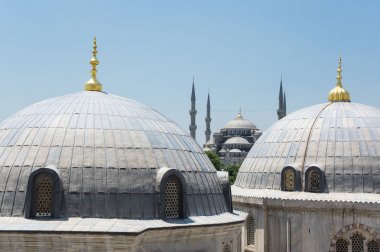 Ayasofya'nın ve Sultan Ahmet Camii Instanbul
