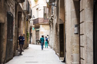 Barselona gothic Quarter dar sokak
