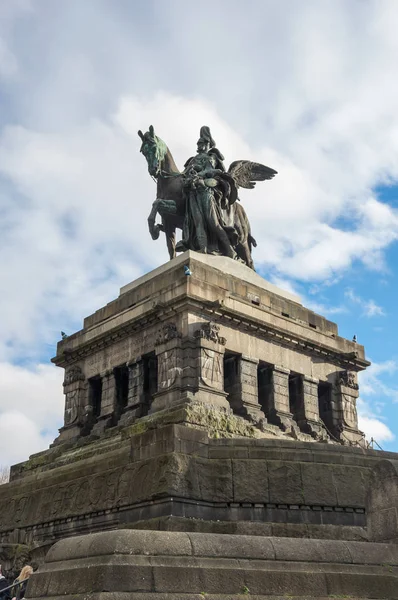 Estátua do imperador alemão Guilherme I — Fotografia de Stock