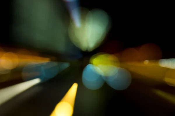 Patrón abstracto de luces de la ciudad — Foto de Stock