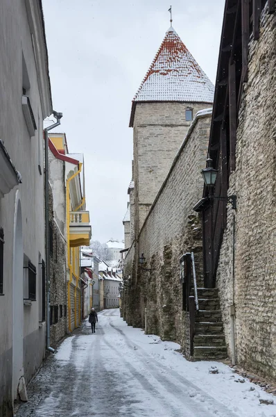 Mury twierdzy w Tallinnie — Zdjęcie stockowe