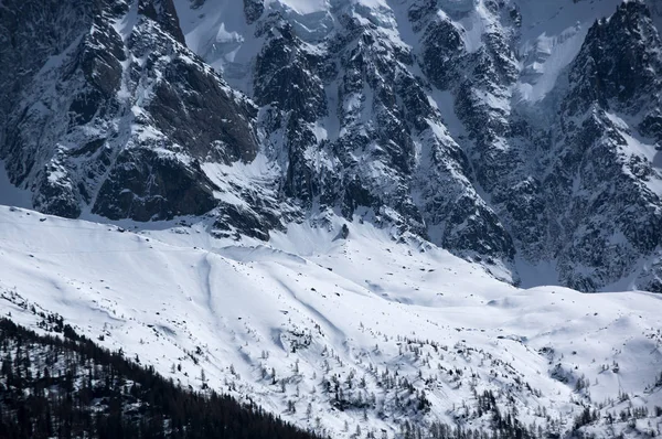 Panoramisch uitzicht van Franse Alpen — Stockfoto