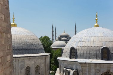 Ayasofya'nın ve Sultan Ahmet Camii Instanbul