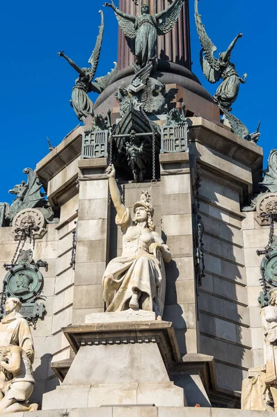 Monumento a Colón en Barcelona —  Fotos de Stock