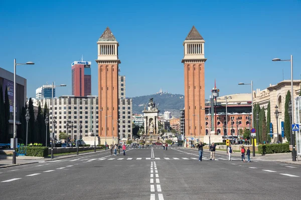 Las torres venecianas de Barcelona — Foto de Stock