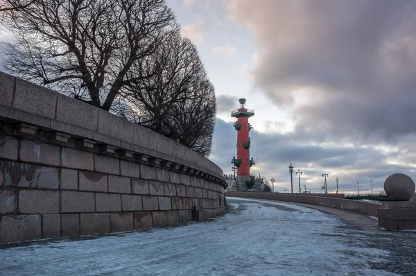 Vista para a ilha de Vasilyevsky — Fotografia de Stock