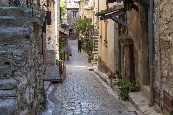 Street of Tourrettes-sur-Loup — Stock Photo, Image