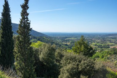 Kırsal Fransa'nın panoramik görünüm