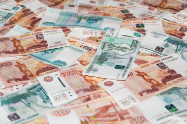 Dağınık Rublesi banknotlar