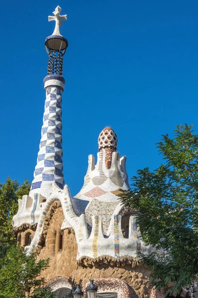 El parque Güell en Barcelona — Foto de Stock