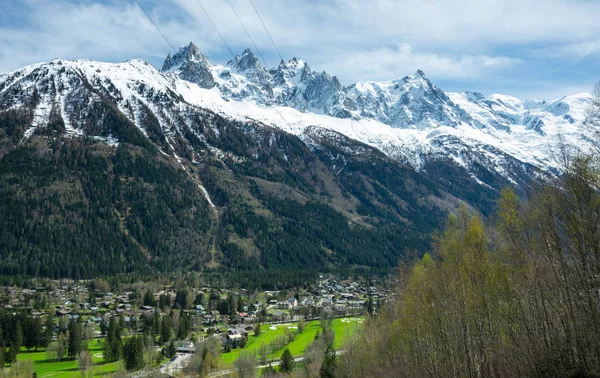 Panoramic view of french Alps — Stock Photo, Image