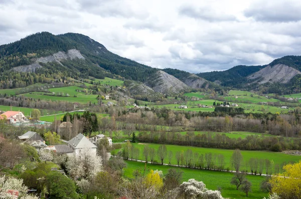 Kırsal Fransa'nın panoramik görünüm — Stok fotoğraf