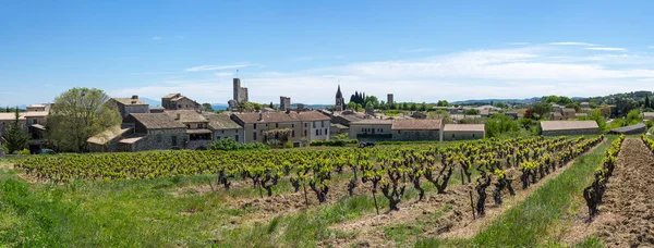 Panoramablick auf aigueze — Stockfoto