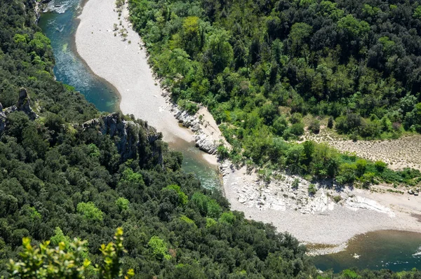 Ardèche Gorges görünümünü — Stok fotoğraf