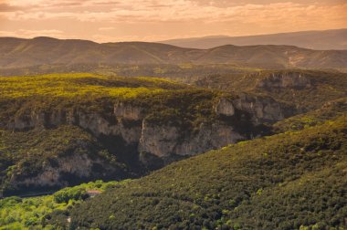 View of Ardeche Gorges clipart