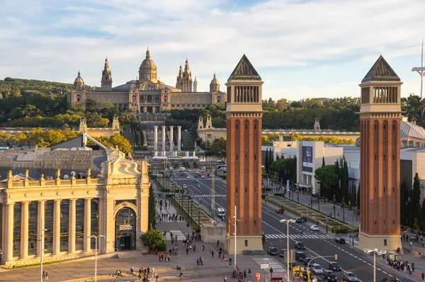 Placa d 'Espanya en Barcelona — Foto de Stock