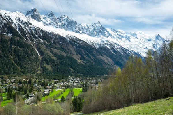 Panoramic view of french Alps — Stock Photo, Image