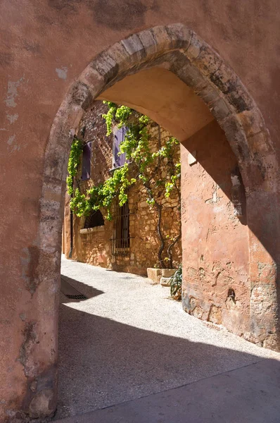 Χωριό της Roussillon στην Προβηγκία το — Φωτογραφία Αρχείου