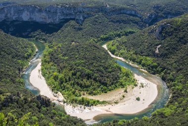 Ardèche Gorges görünümünü