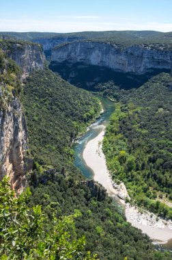 Ardèche Gorges görünümünü