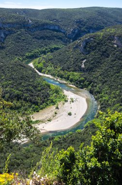 Ardèche Gorges görünümünü