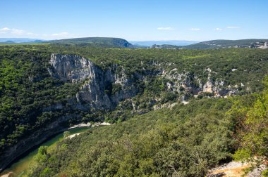 Ardèche Gorges görünümünü