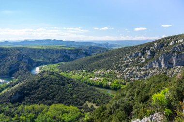View of Ardeche Gorges clipart