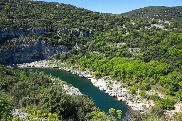 Blick auf die Schluchten der Ardeche — Stockfoto