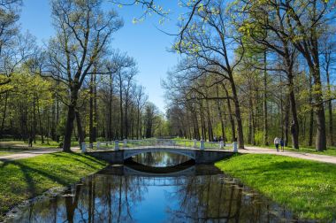 Pushkin Alexander parkta görünümünü
