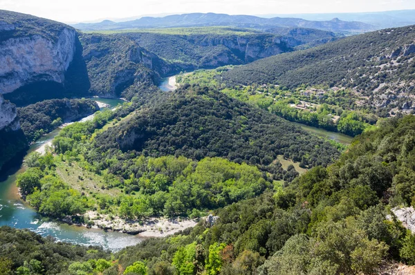 Blick auf die Schluchten der Ardeche — Stockfoto