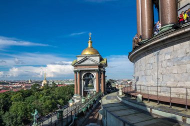 Saint-Petersburg, Rusya'nın Üstten Görünüm