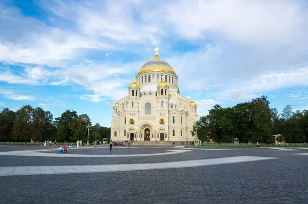 Marynarki wojennej katedry w Kronshtadt, Saint-Petersburg, Federacja Rosyjska — Zdjęcie stockowe