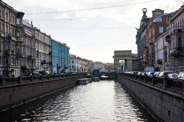 Вид на набережную канала Грибоедова — стоковое фото