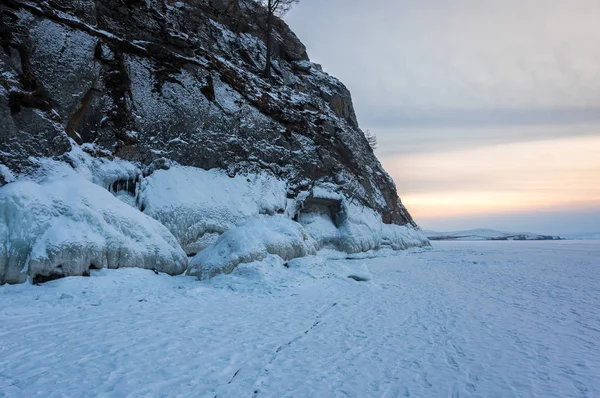 Lake Baikal in winter — Stock Photo, Image