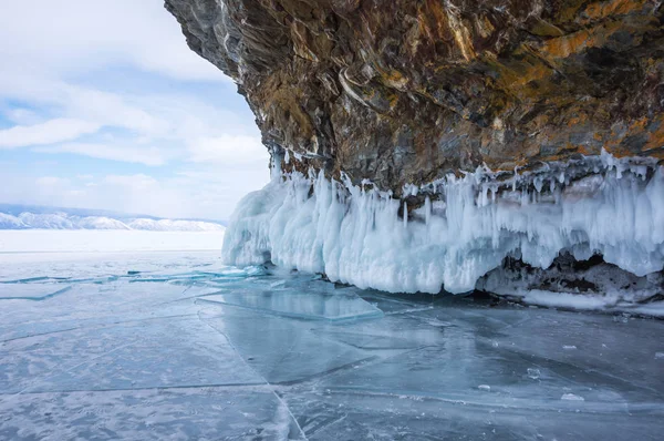 Lac Baïkal en hiver — Photo