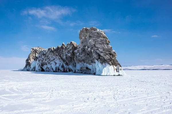 Lac Baïkal en hiver — Photo