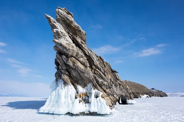 Lake Baikal in winter Stock Image