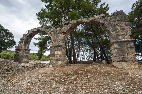 土耳其Phaselis的废墟 — 图库照片