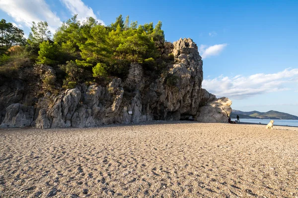 Utsikt Över Cirali Stranden Vid Kusten Medelhavet Kemer Distriktet Provinsen — Stockfoto