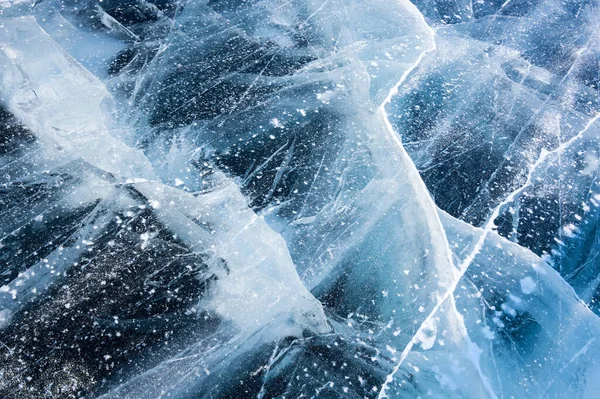 Ice Lake Baikal Deepest Largest Freshwater Lake Volume World Located — Stock Photo, Image
