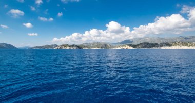 Türkiye 'nin Antalya ilinin Riviera ilçesinde Akdeniz kıyıları