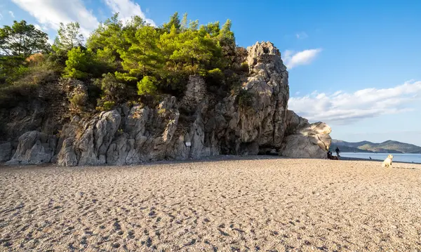 Utsikt Över Cirali Stranden Vid Kusten Medelhavet Kemer Distriktet Provinsen — Stockfoto