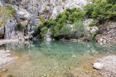 Antalya 'nın Kemer ilçesi Beydaglari Sahil Ulusal Parkı' nda yer alan Goynuk Kanyonu manzarası