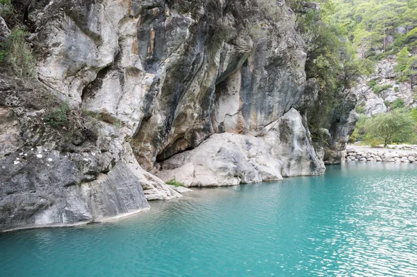 Vista Del Lago Turquesa Cañón Goynuk Ubicado Dentro Del Parque —  Fotos de Stock