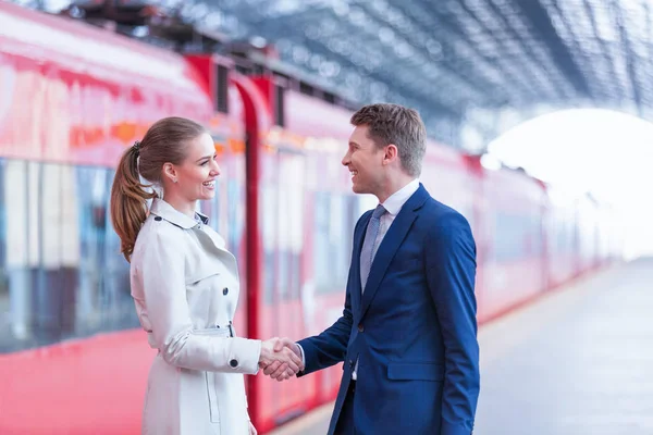 Geschäftstreffen im Freien — Stockfoto