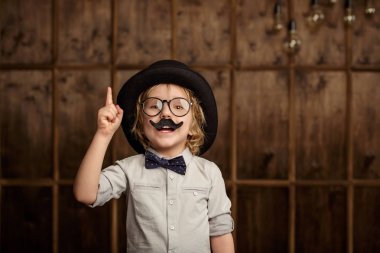 Little boy in studio