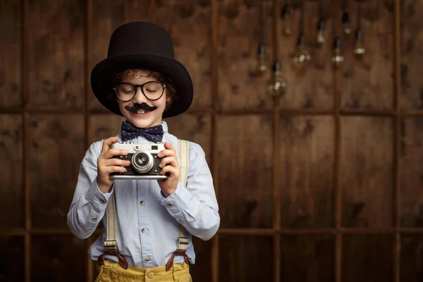 Boy in studio — Stock Photo, Image